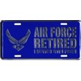 thumbnail image 2 of U.S. Air Force Retired ... Metal License Plate, 2 of 2