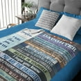 thumbnail image 5 of to My Daughter Blanket Gifts from Mom Dad, Valentine's Day Birthday Gifts for Daughter Gifts for Graduation Wedding Christmas Flannel Fleece Warm Cozy Lightweight Throw Blankets for Bed Sofa 50"x60", 5 of 5