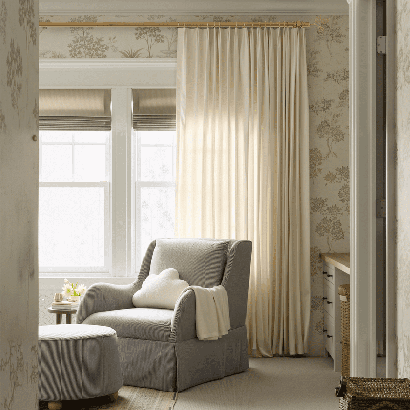 NICETOWN Curtain Rods 1-inch Diameter Suitable Window from 48 to 84 inch, Single Adjustable Drapery Rods with Decorative Leaf Finials, Golden, Set of 1