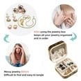 thumbnail image 4 of Eid Al Fitr Travel Portable Square Earring Organizer with Necklace Holder - Jewelry Box, Display Case - Store Rings, Earrings, Necklaces, Bracelets - Suitable for Girls and Women, 4 of 6