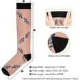 thumbnail image 3 of GZHJMY Lattice Compression Socks, Women Men Long Stocking (20-30mmHg), Travel Knee High Stockings for Athletic Sports,Running,Cycling,Nursing, 3 of 7
