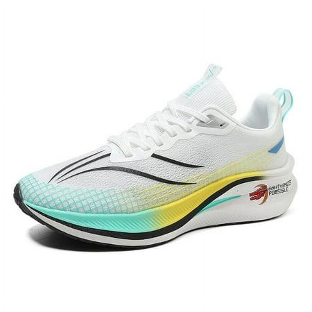 

Chitu 7Pro running shoes high-quality couples running shoes mesh ultra-light shock-absorbing technology sports shoes for men and women 7778 white ice green 45=U.S. 11=29cm