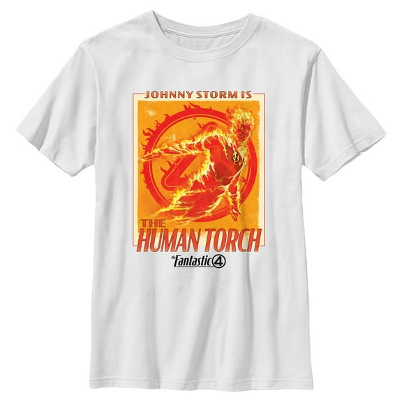 Boys The Fantastic Four: First Steps Johnny the Human Torch T Shirt