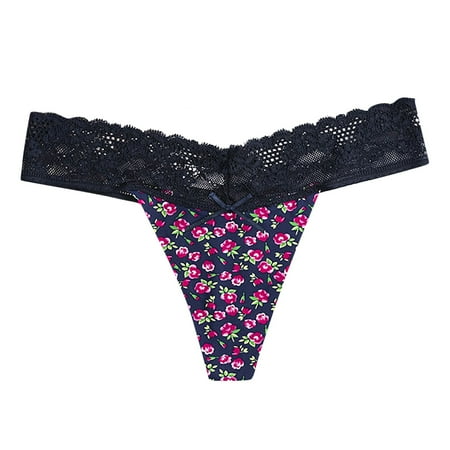 

New Lace Side Briefs Transparent Low Waist Women s Underwear Printed Underwear