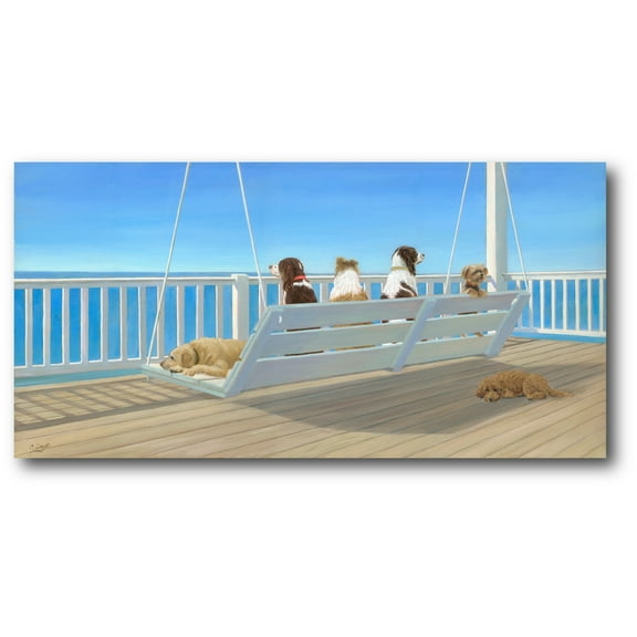 Courtside Market Chill Out 12"x24" Gallery-Wrapped Canvas Wall Art