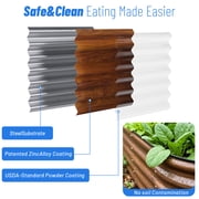 SnugNiture Garden SnugNiture 2-Pack 4x2x1.5 FT Extra-Deep Raised Garden Bed, Galvanized Metal… — $59.99 (57% off)