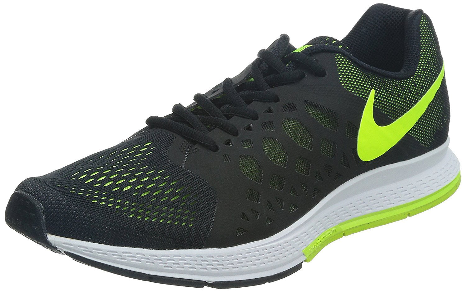 Nike Men's Air Pegasus Black/Volt Running Shoe 9.5 Men US - Walmart.com