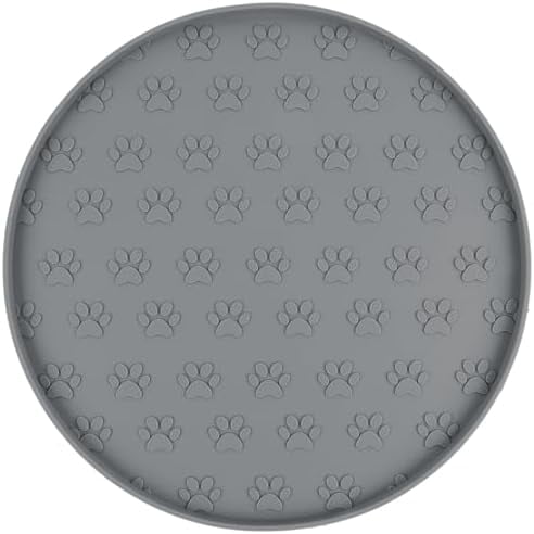 Silicone Cat Food Mat, Pet Feeding Mats for Food and Water Pet Placemat for Dog Waterproof Non-Slip Feeding Bowl Mat Raised Edge Prevents Residue from Spilling onto The Floor Pets Accessories