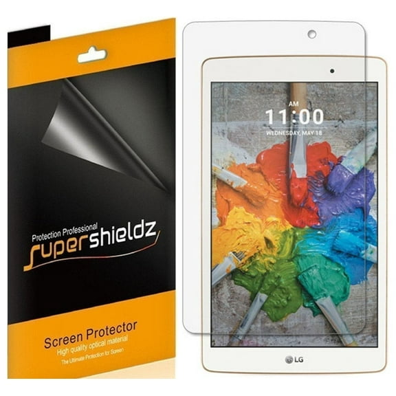 [3-Pack] Supershieldz for LG G Pad III 8.0 Screen Protector, Anti-Bubble High Definition (HD) Clear Shield