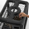 Diggs Revol Small Dog Crate, Charcoal Portable Travel Dog Crate with