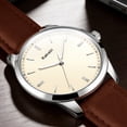 thumbnail image 6 of Men’s Quartz Watch with Large Face, Luminous Hands, Hardened Crystal Lens and Leather Strap Waterproof Water for Man | Ideal Gift for Him, 6 of 7