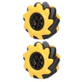 thumbnail image 2 of Mecanum Roue Mecanum Abs, Caoutchouc Mecanum Roue Omnidirectionnel pour Smart Robot Pièces de Voiture Accessoires Jouet Cfor OMPonents 60Mm2 Paires, 2 of 8