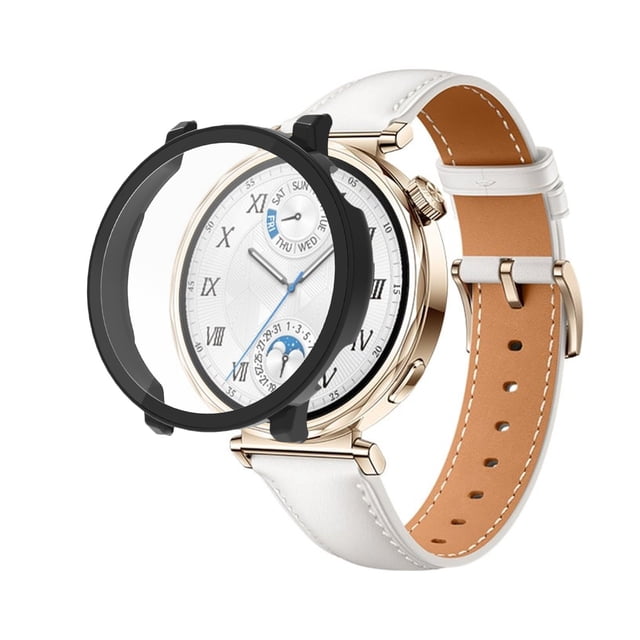 Protection Intégrée PC + Verre Trempé Compatible pour Smartwatch Installation Facile