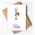 thumbnail image 1 of egypt horus rabbits hat Welcome Back Greeting Cards Envelopes Blank, 1 of 3