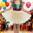 thumbnail image 4 of Shadoumai Toddler Girl Dress Girls Carnival Tutu Skirt Classic Net Waist Party Dress for Dance Performances and, 4 of 6