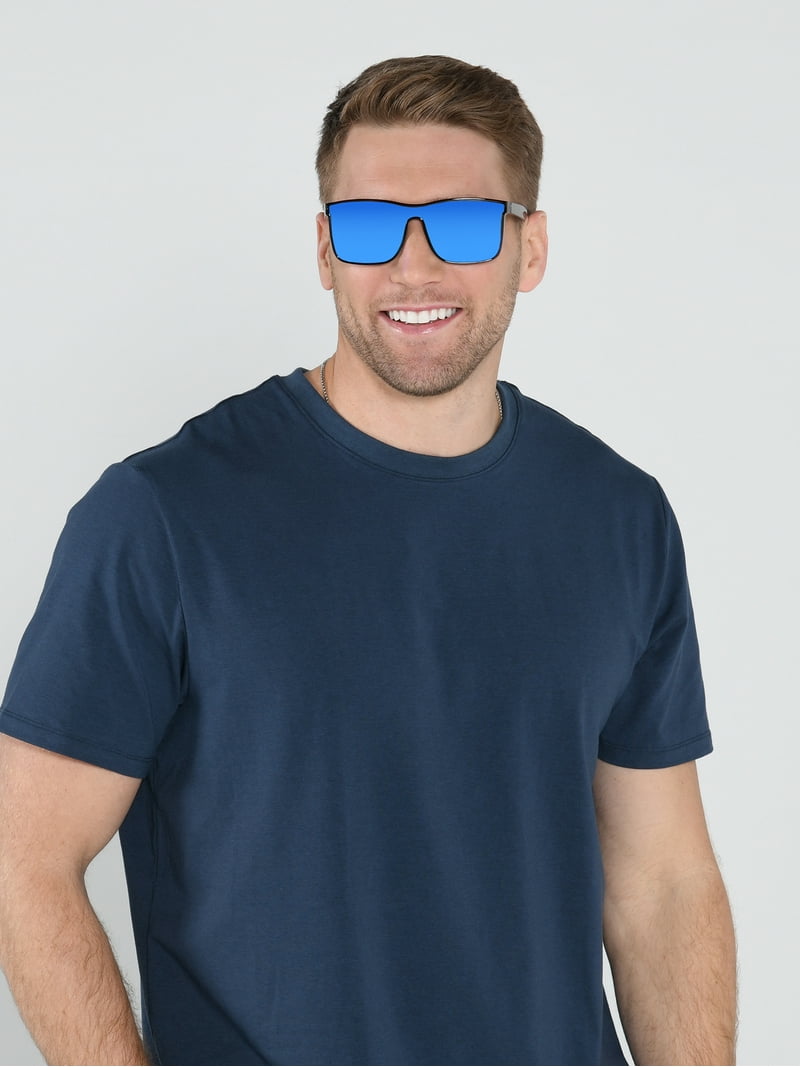 Panama Jack x Foster Grant Grey Full-Rim Men's Sunglasses