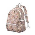 thumbnail image 2 of Boston Terrier Dog and Flower Florals Backpack for School,Cute School Bag,Schoolbag with Adjustable Shoulder Straps & Padded Back,13.4"x11"x4.7", 2 of 6