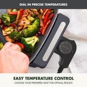 GreenPan 12” X 15” Electric Skillet with Lid, 7QT Capacity for Family Meals, Healthy Ceramic Nonstick, Graphite
