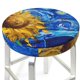 thumbnail image 3 of Balery Whimsical Sunflowers Night Sky Fundas de asiento para taburete de bar redondo de tela de terciopelo ajustables que protegen de arañazos y manchas para sillas de 14 a 17 pulgadas.-14 inch, 3 of 7