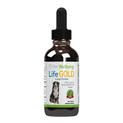 Pet Wellbeing - Life Gold For Large Dogs - Natural Cancer Support For Canines - 4oz (118ml)