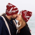 thumbnail image 5 of Yiaed Christmas Holiday Pinecone Print Winter Beanie for Men Women, Fleece Lined Beanie Soft Warm Knit Hat Ski Stocking Cuffed Ca, 5 of 6