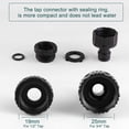 thumbnail image 3 of Plastic Garden Hose Tap Connector Kit, Pack of 10, Orange, 3 of 5