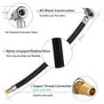 thumbnail image 3 of ALLTIMES Air Inflation Extension Hose Adapter Portable Tire Inflator Air Pump for Car Bike Motorcycle Bicycle Air Filling, Standard US Fine Thread Connection (5/16 x 32 TPI), 3 of 8