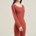thumbnail image 4 of Women Elastic Thermal Inner Wear Thermal Underwear Warm Elastic Tops Pants Sets, 4 of 5