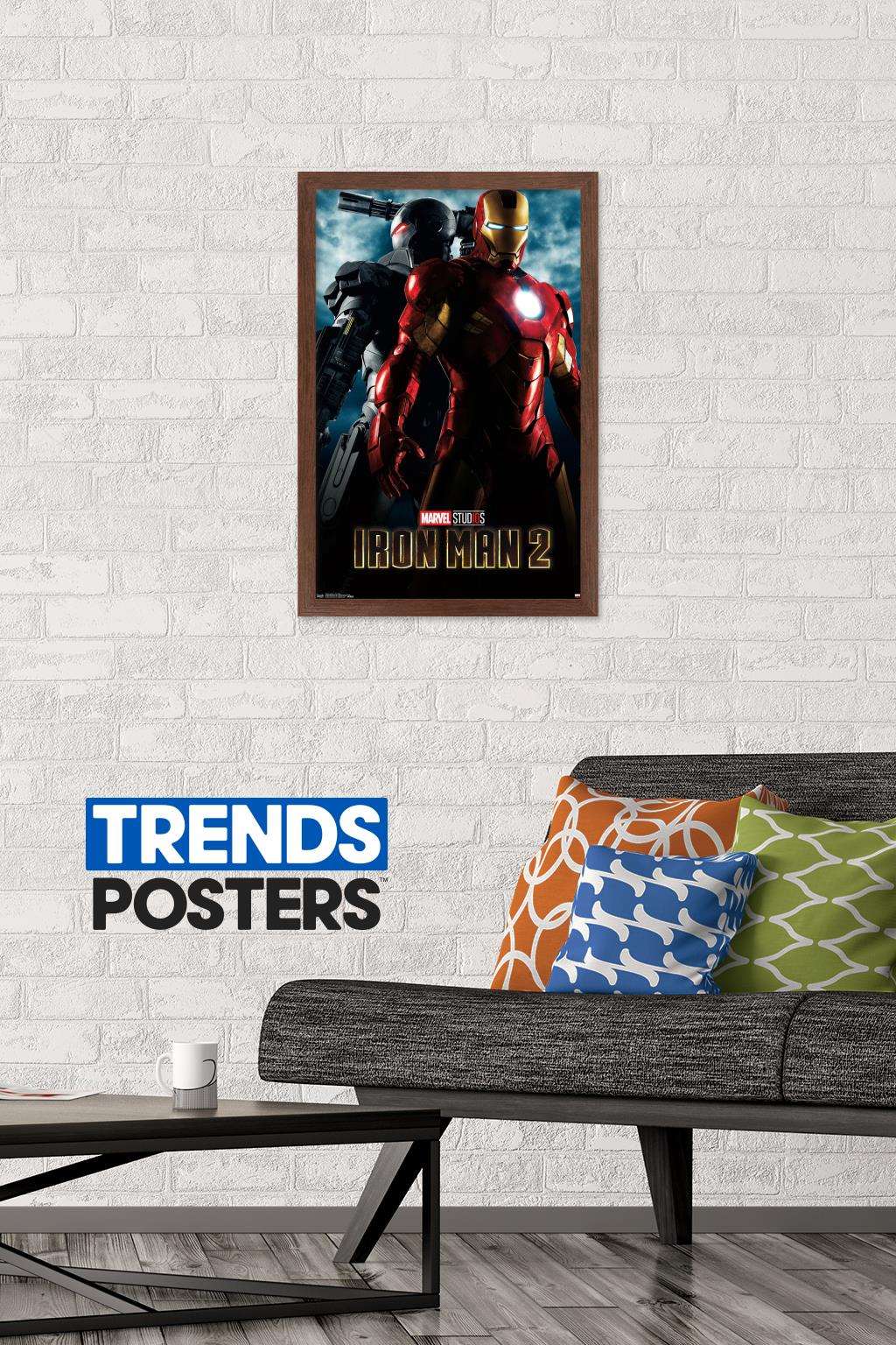 Marvel Cinematic Universe - Iron Man 2 - One Sheet Wall Poster, 14.725" x 22.375", Framed