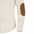 thumbnail image 4 of Fnnxeal Mens Button Down Shirt, Collared Corduroy Casual Long Sleeve Long Sleeve White Button Up Shirt for Men Size M, 4 of 5