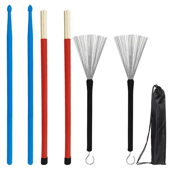 LULULION 1 Set of Ergonomic Drumstick Set with Assorted Color Durable Material for Music Practice