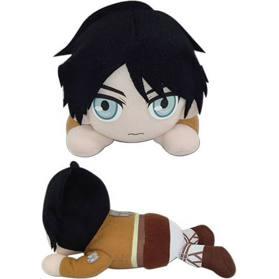 Plush - Attack On Titan - New Eren Lying Posture Anime Soft Doll Toys ge52877
