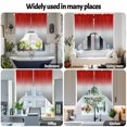 thumbnail image 6 of Swag Curtains Valances for Windows, Orange Grey Ocean Gradient Short Kitchen Window Curtains Over Sink, Abstract Modern Art Cafe Curtains Panel Set Of 2,Rod Pocket, 63 Inches Length, 6 of 8