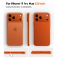 thumbnail image 2 of Funda para teléfono TORRAS 17 Pro Max Magnetic Slim, ultrafina, naranja, 2 of 8