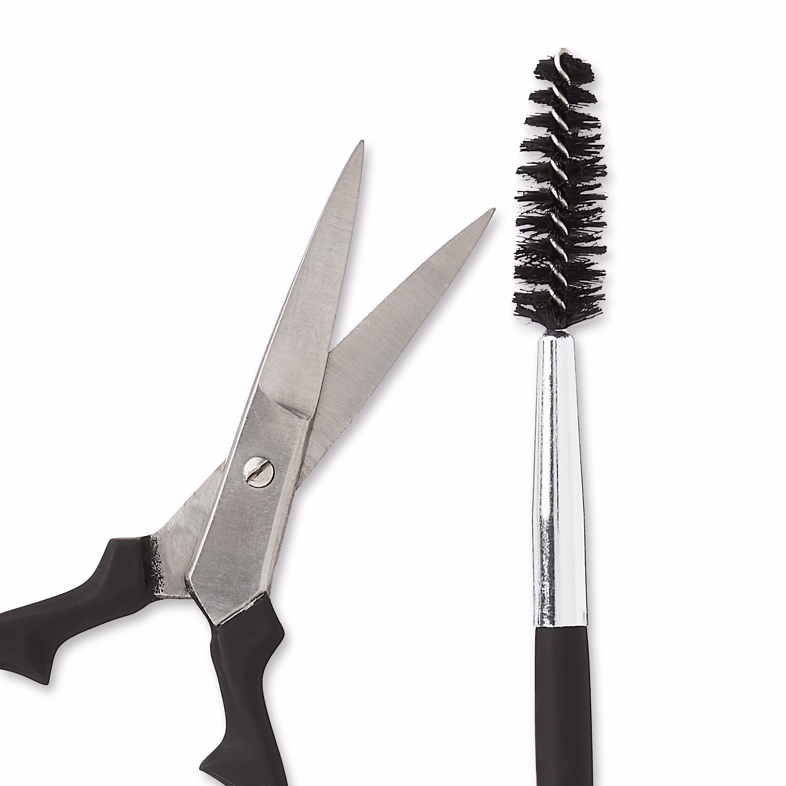 thumbnail image 4 of Equate Stainless Steel Brow Scissors and Brush Set for Precise Grooming, 2 Pieces, 4 of 8