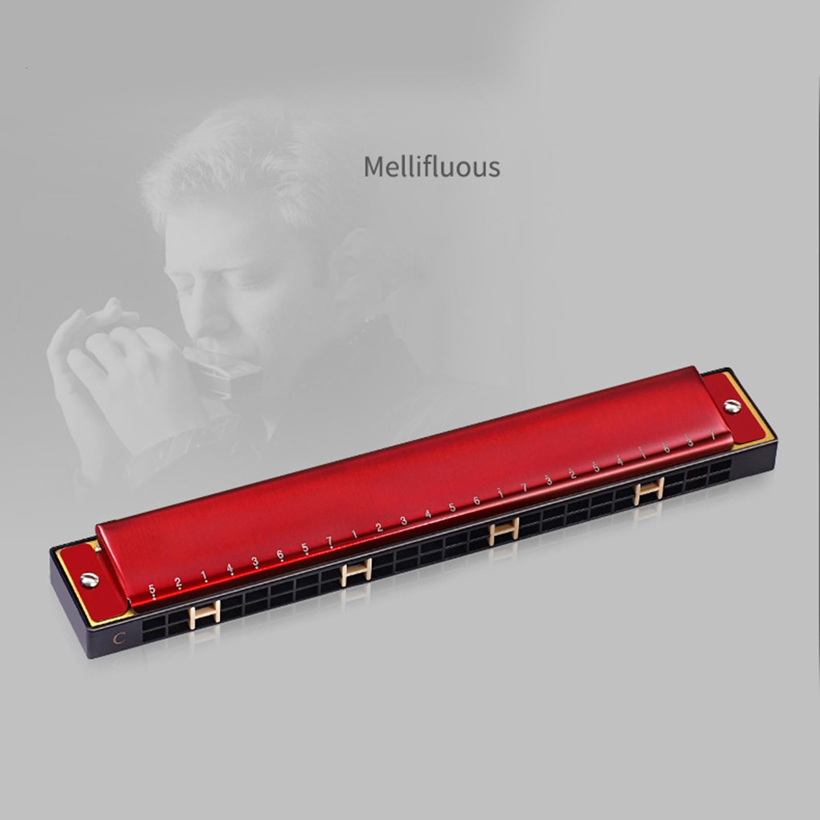 Yihuala for C Harmonica Diatonic Double Tremolo Beginner Harmonicas with Hard for Case & Cloth for Musical Instrument ,2