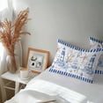 thumbnail image 6 of Navy Blue Coastal Lumbar Pillow Covers 20x12 Inch Set of 2, Summer Nautical Lighthouse Starfish Waterproof Outdoor Pillow Covers, Decorative Cushion Pillowcases for Couch, Sofa, Bed, Garden, Patio, 6 of 9