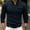 Navy, variant on Bcfgryg Male Shirt Quarter Zip Work Daily Wear Long Sleeve Fashion Comfortable Plain Pocket Regular Fit Top Casual Men's Shirts