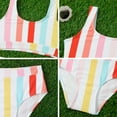 thumbnail image 6 of Shadoumai Girls Tankini Swimsuit 2-Piece Beach Sport Bathing Suit Set Hawaiian Swimwear for 5-12Years, 6 of 7