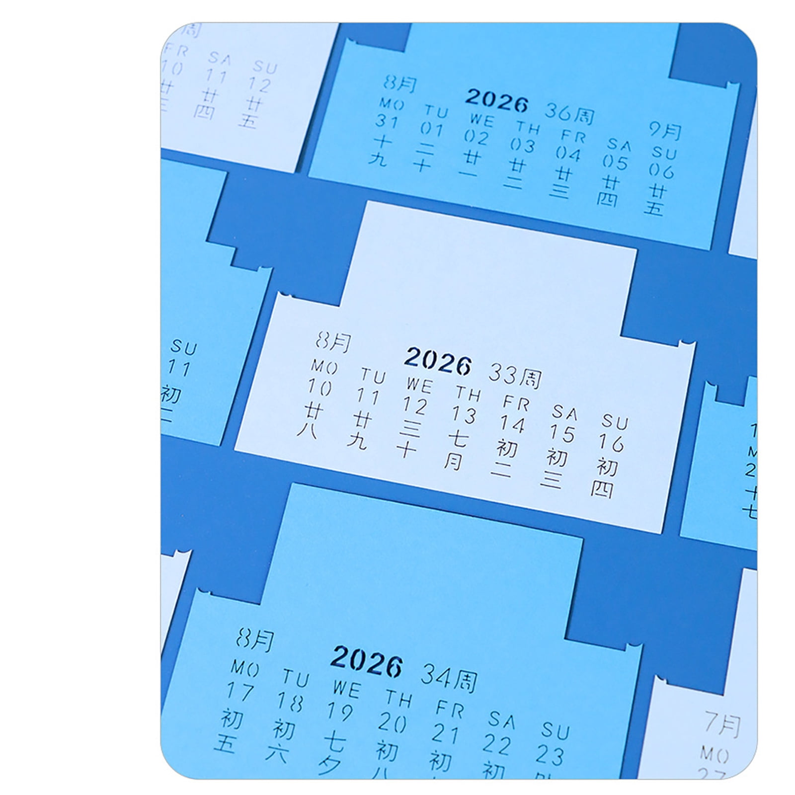Sustainable 2026 Desk Calendar Featuring Marine Life Art Perfect For Motivation