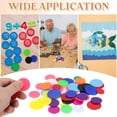 thumbnail image 7 of Uxcell 120 Pack 1.2 Inch Poker Chips, Plastic Bingo Chips Learning Counters Counting Counters Disks Markers Opaque Game Tokens for Game Play Math Counting, Red, Flat, 7 of 7