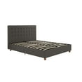 thumbnail image 5 of DHP Emily Upholstered Bed, Gray Linen, Queen, 5 of 21