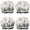 Cute Golden Retriever, variant on Shower Caps,Cute Doberman and Dog Footprint Waterproof Shower Cap for Women 4 Pieces,Double Reusable Hair Cover for Shower PEVA Elastic Stretch Hem