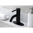 thumbnail image 2 of Kingston Brass  Concord Single-Handle 1-Hole Deck Mount Bathroom Faucet with Push Pop-Up Matte Black Matte, 2 of 5