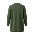 thumbnail image 5 of TKKCS Mens Button Down Cardigan Jacket Crew Neck Mid‑Length Fall Winter Long Sleeve Casual Outerwear with Pockets Green XL, 5 of 7
