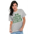 thumbnail image 5 of Cute Saint Patrick's Day Irish Girl Women's Graphic T Shirt Tees Brisco Brands L, 5 of 6