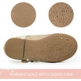 thumbnail image 6 of Kushyshoo Girl's Gold Glitter Ballet Flats Soft Mary Jane Dress Party Shoes Non-Slip 12M, 6 of 7
