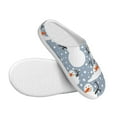 thumbnail image 3 of Lsque Happy Snowmen Snowfall Pattern Womens Comfort Cotton on Scuff With Memory Foam and Anti-skid Sole Slipper-39/40, 3 of 7