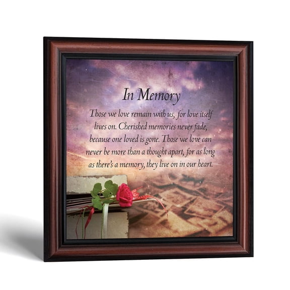 Memorial Picture Frame With Poem, Sympathy Gift for Loss of a Parent