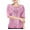 Pink, variant on Womens T Shirts Summer Solid Color Sequin Crew Neck Splicing Loose Casual Womens Summer Tops Pink M